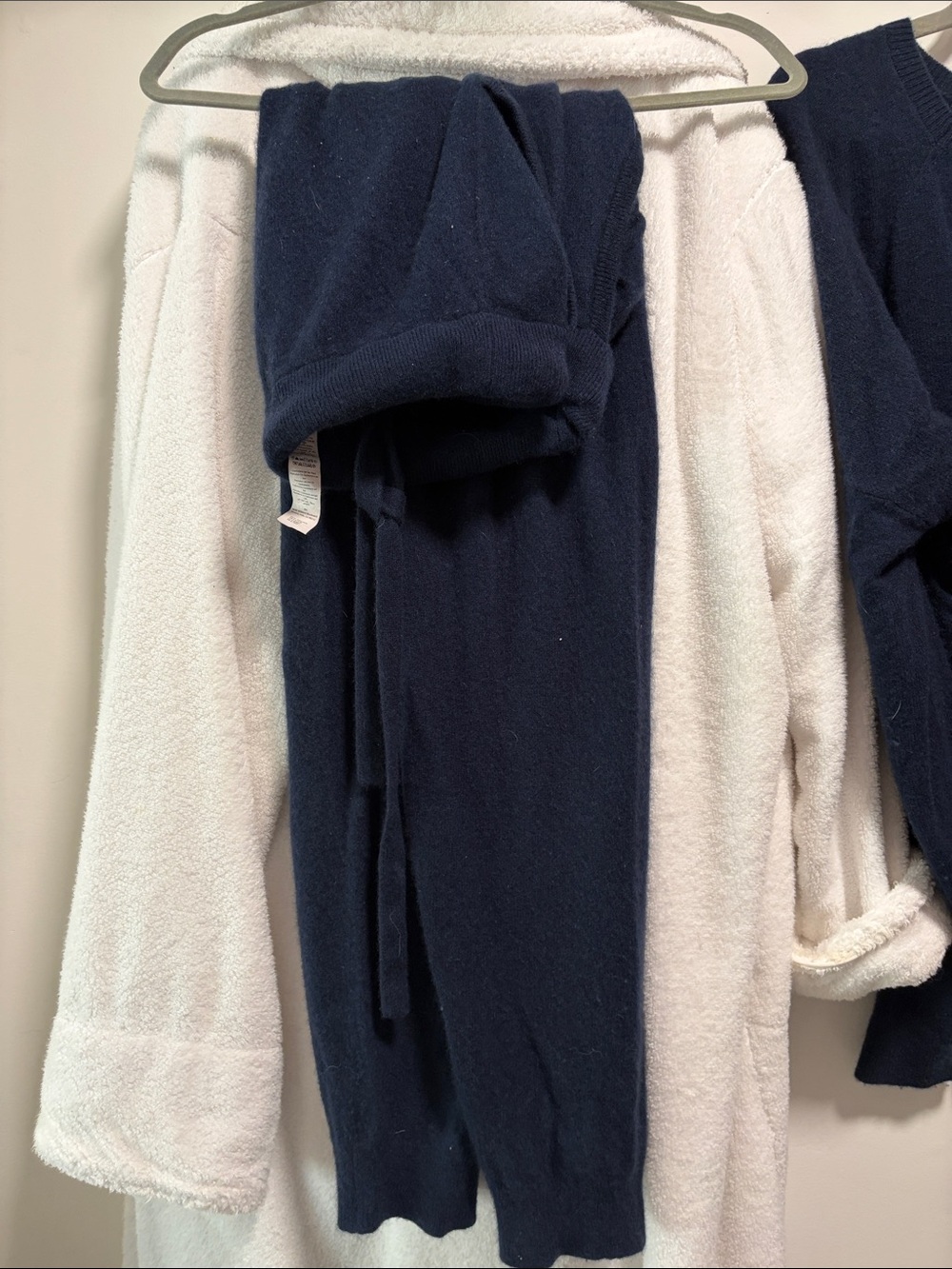 ALO Yoga Navy Tie-Waist Knit Jacket